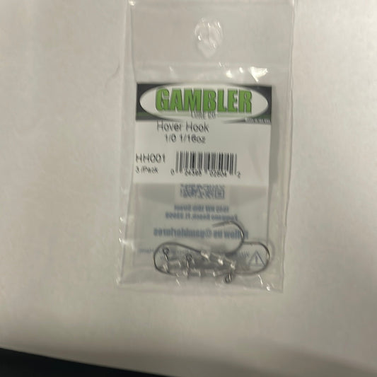 Gambler Hover Hook 1/16 oz. 1/0 Chrome