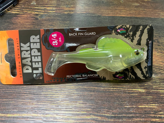 Megabass Dark Sleeper 3.8” 3/4 oz. Clear Chartreuse