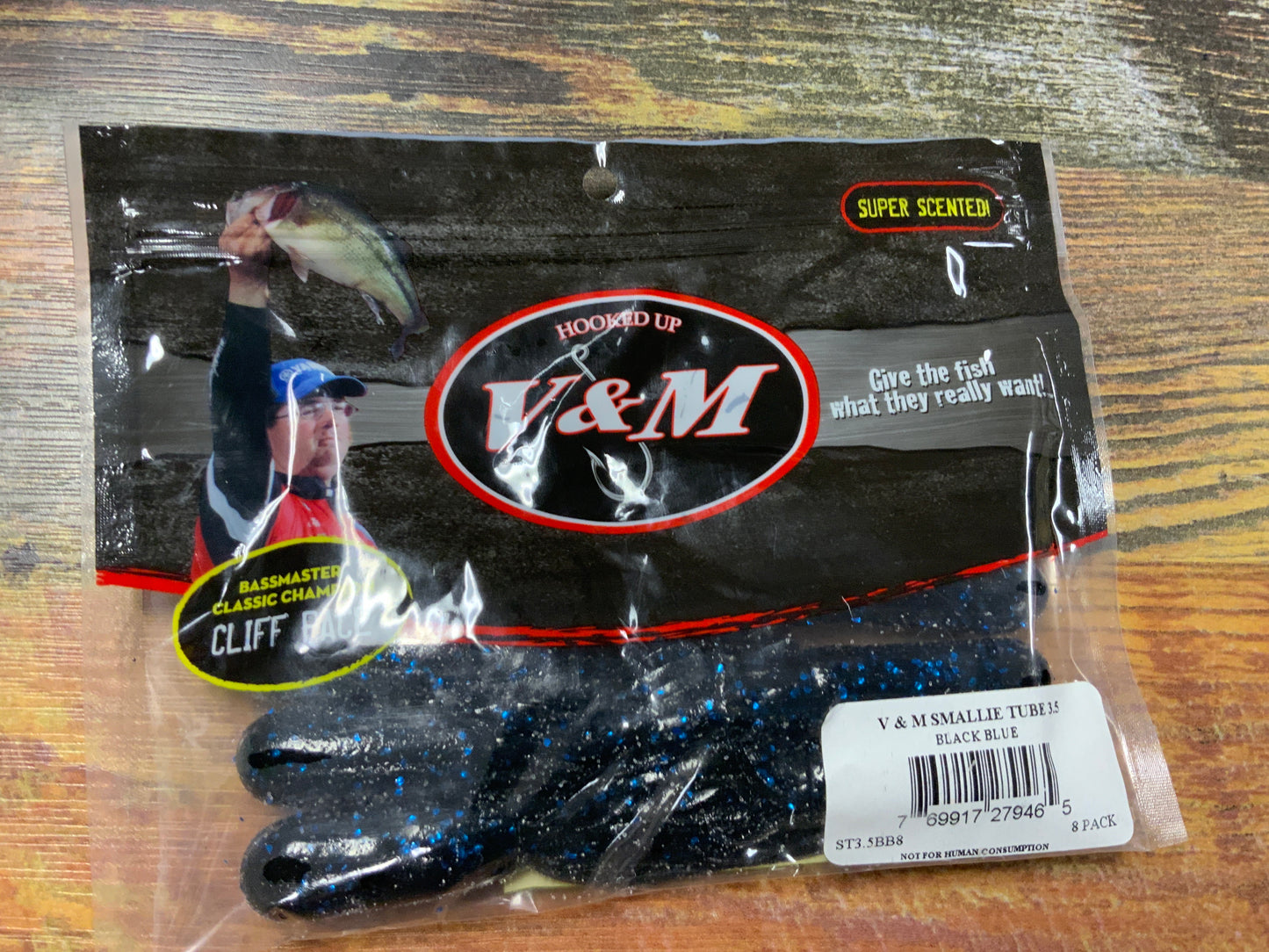 V&M Smallie Tubes 3.5" Black Blue