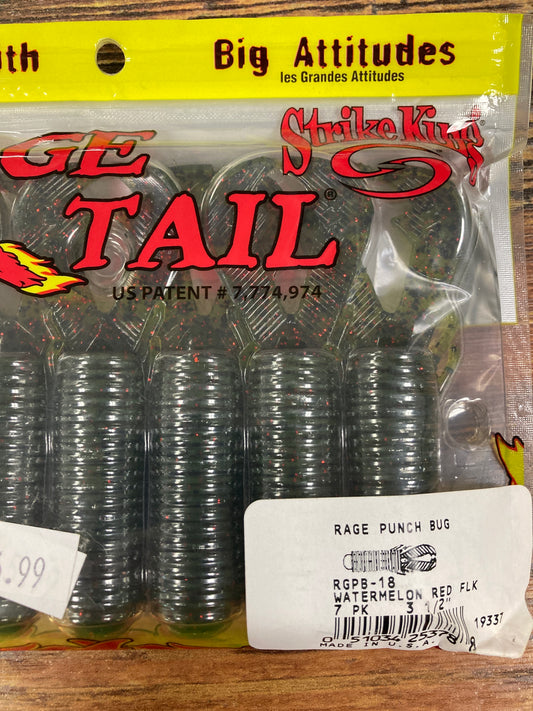 Strike King Midsize Rage Bug 3.5" Watermelon Red Flake