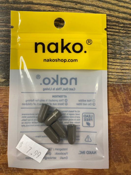 nako Tungsten Worm Weight 3/16 oz. Green Pumpkin