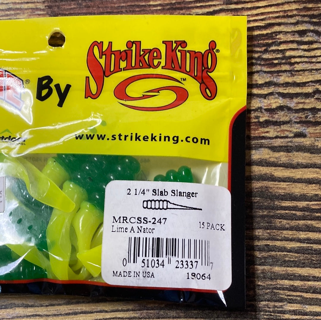Mr Crappie 2 1/4” Slab Slanger Lime A Nator