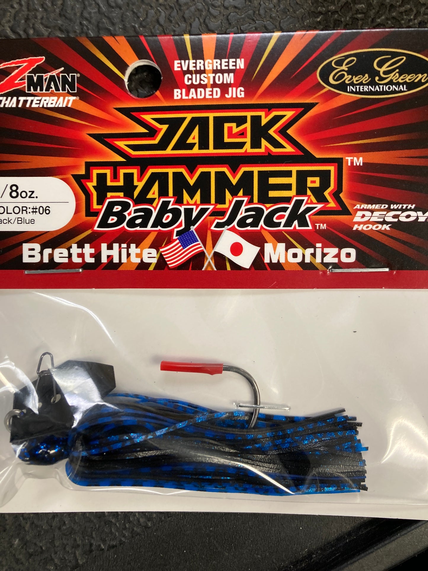 Z Man Jack Hammer Baby Jack 3/8 oz. Black/Blue