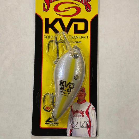 Strike King KVD 8.0 Square Bill Dives 7’ Chartreuse Shad