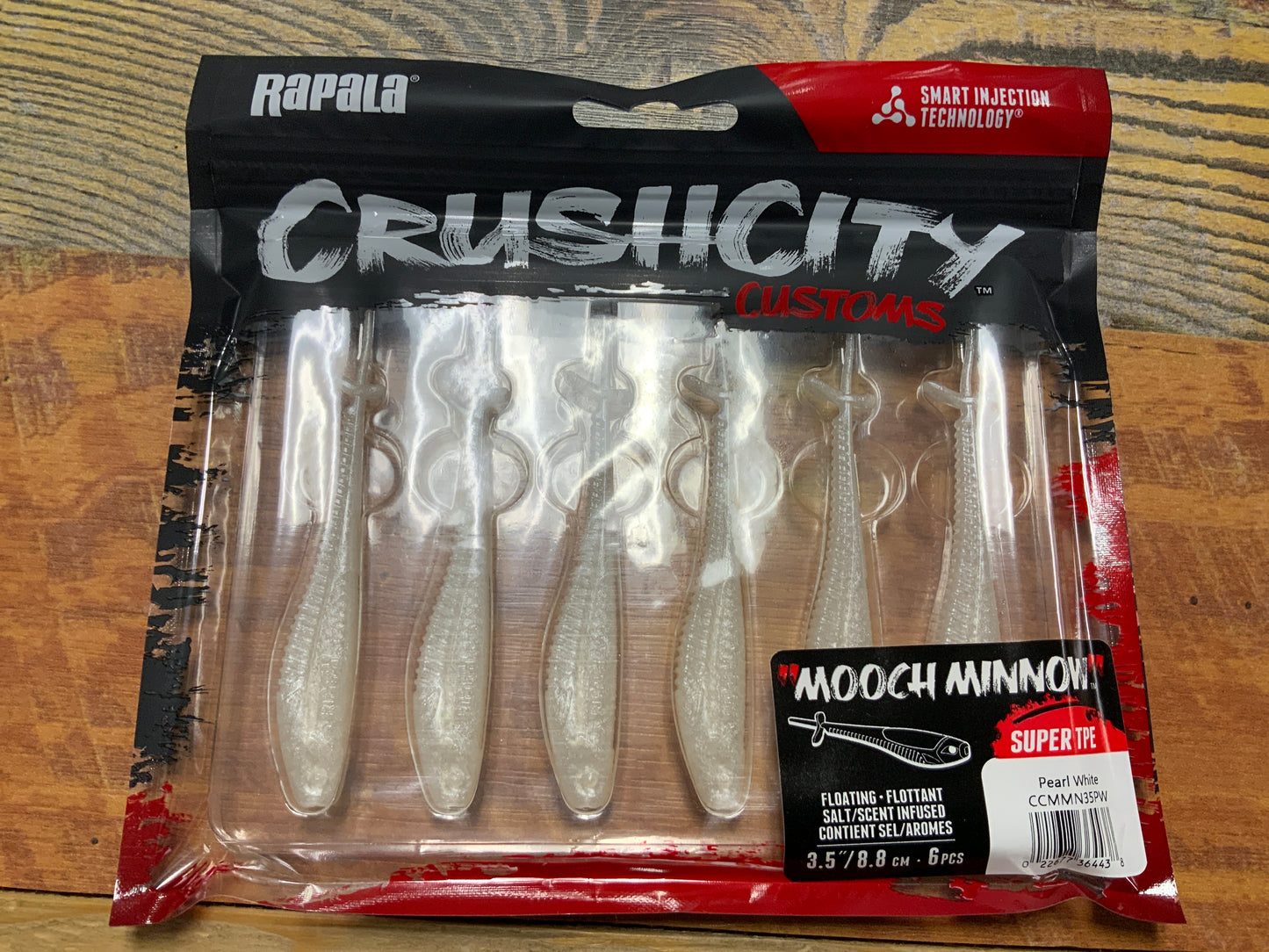 Rapala Crush City Mooch Minnow 3-1/2" Pearl White