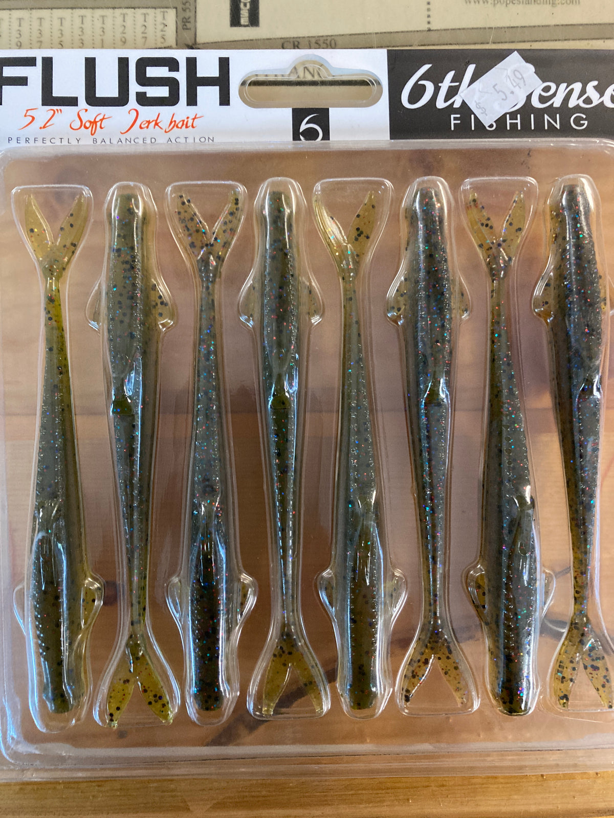 6 sense fishing lures 6th Flush 5.2 Watermelon Red Sunfish Model:732SF - 7'3
