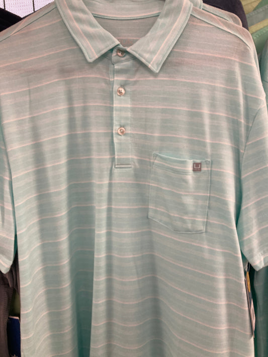 HUK Waypoint Twin Peaks Polo Med