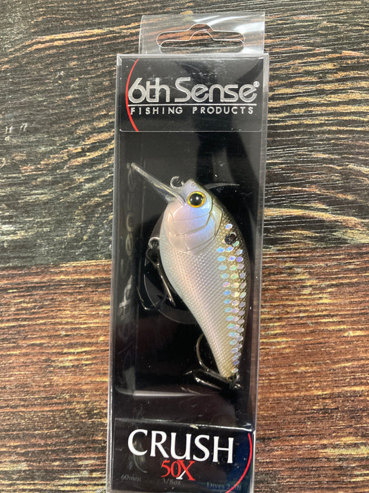 6th Sense Crush 50X - 3/8 oz. Ghost Shad Scales