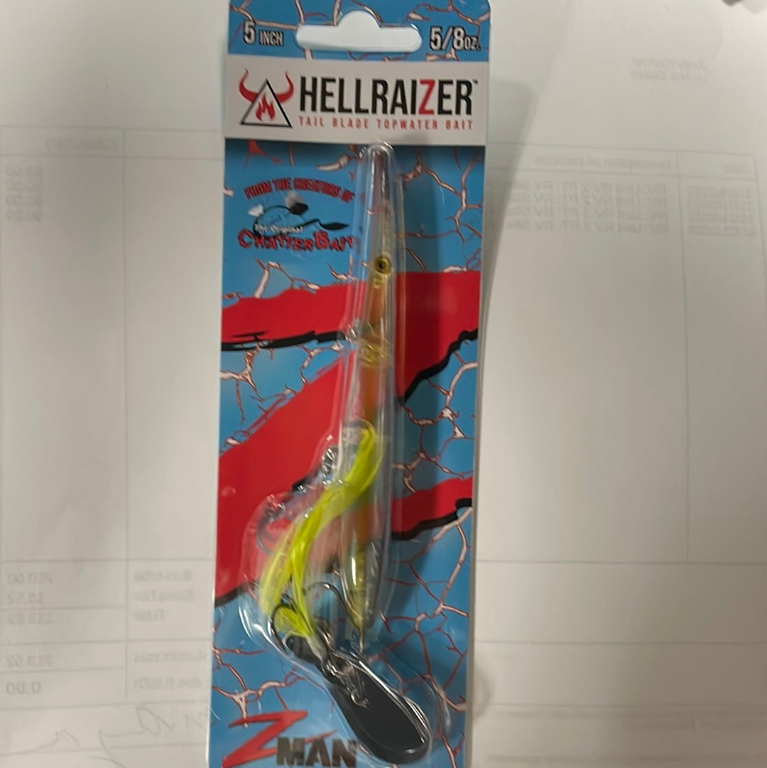 Z Man Hellraizer 5/8 oz. 5" Chartreuse Shad
