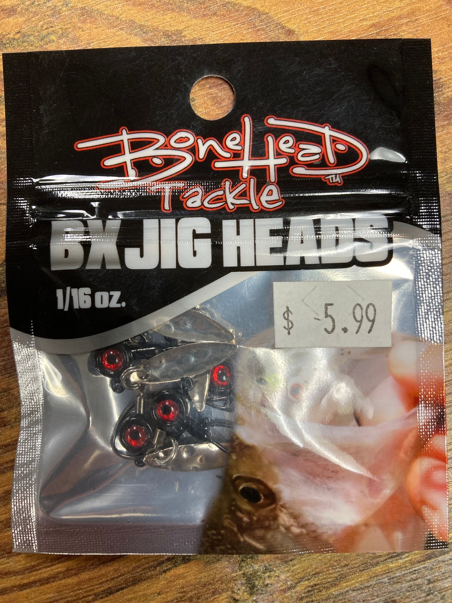 Bone Head BX Bladed Jig Heads 1/16 oz. Black