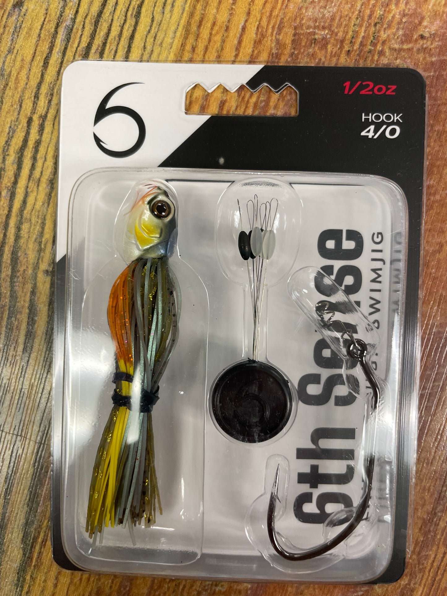6th Sense Subway Swimjig 1/2 oz. 4/0 Bluegill Fire