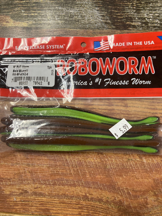 Roboworm 4 1/2 Sraight Tail Worm Bold Bluegill