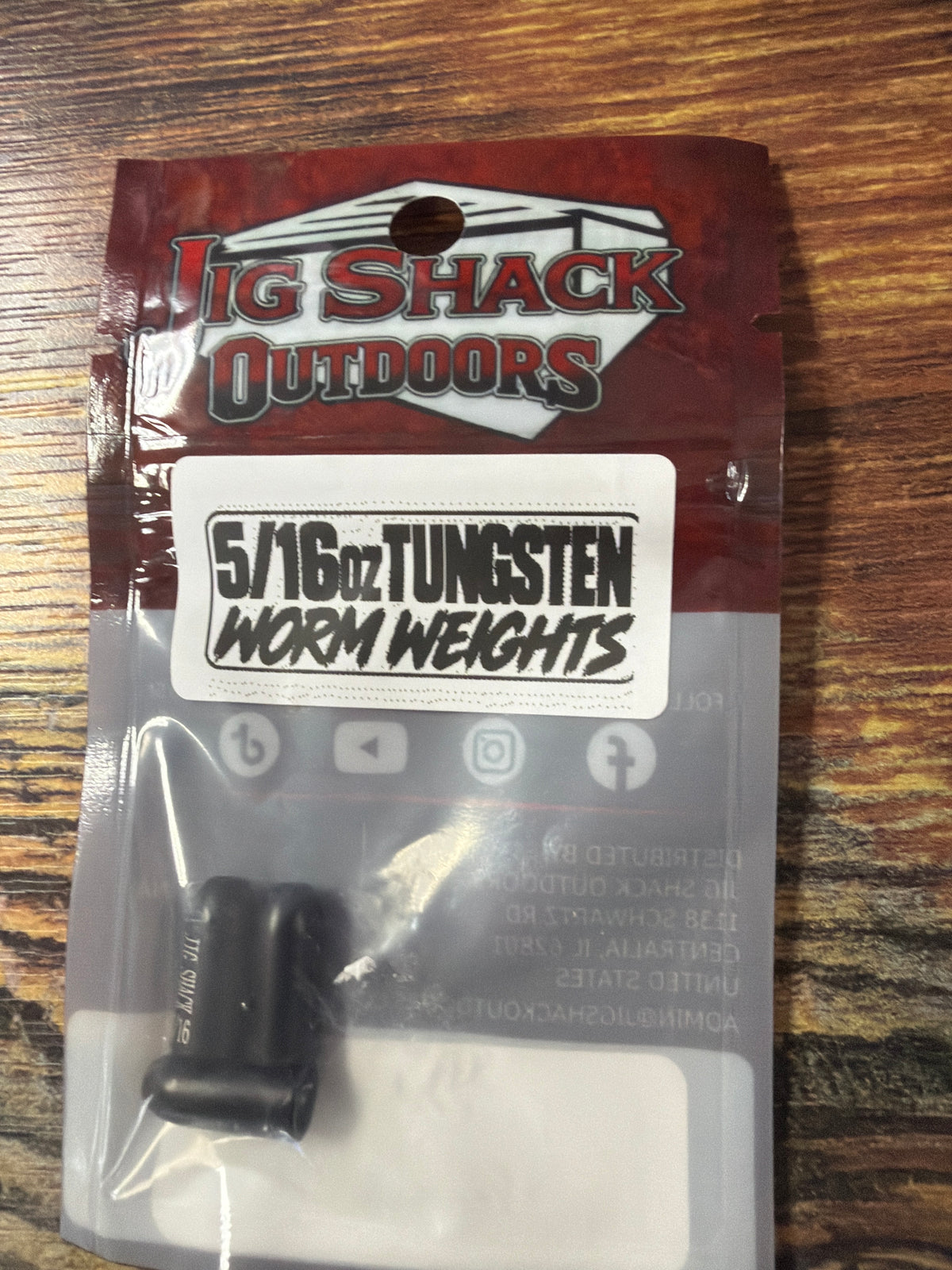 Jig Shack 5/16 oz Tungsten Worm Weights