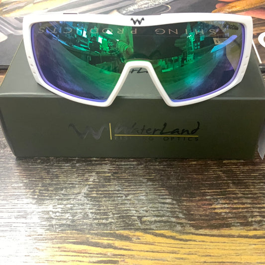 Waterland On Em - Matte White Green Honey Mirror