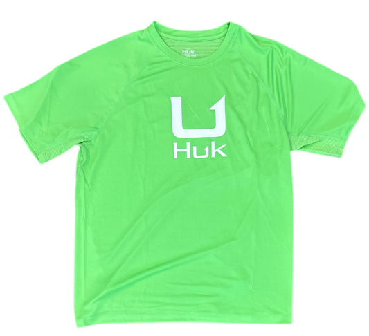 HUK Icon SS Crew Green S
