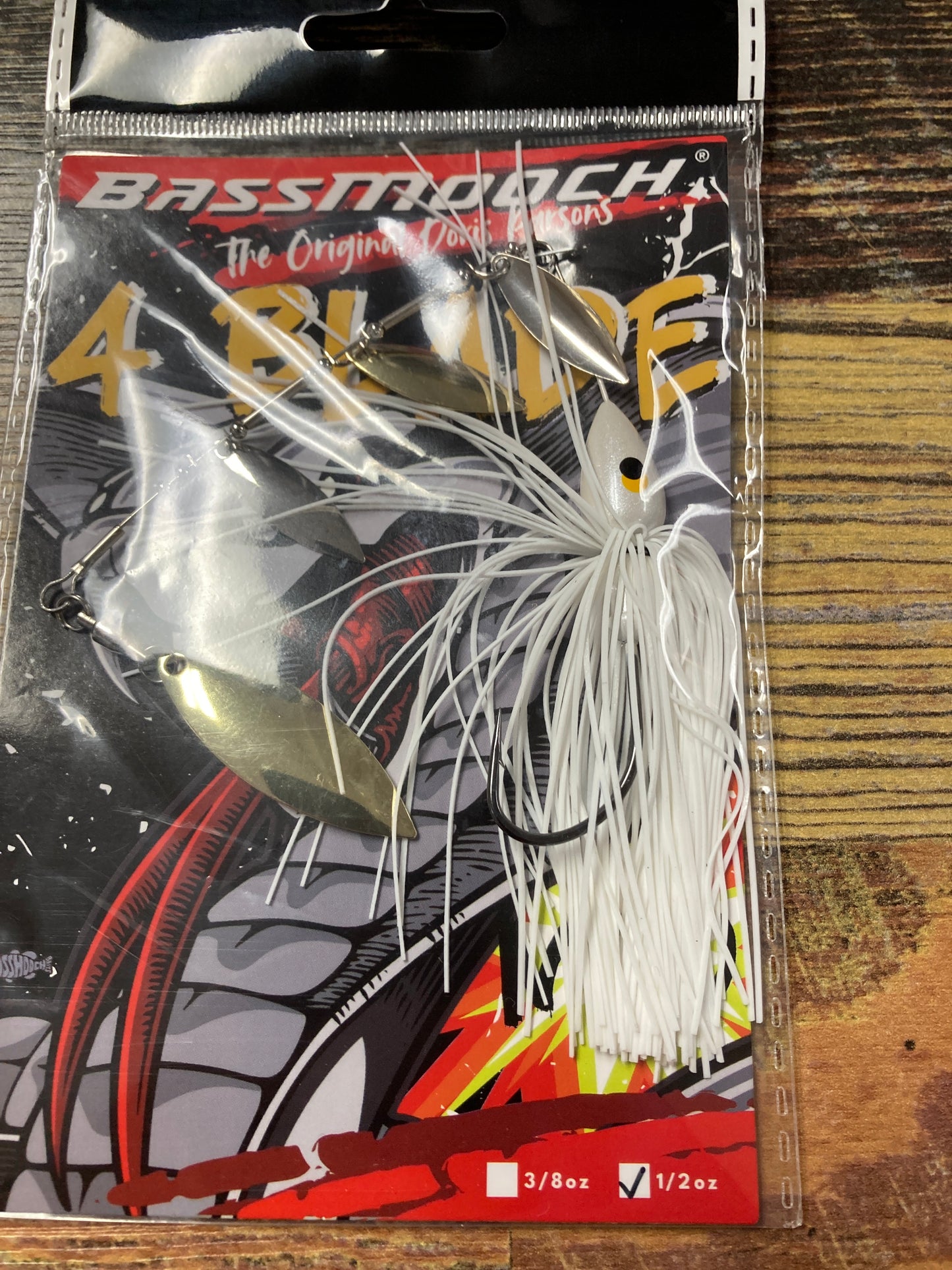 Bassmooch MFO Spinnerbait 1/2 oz White