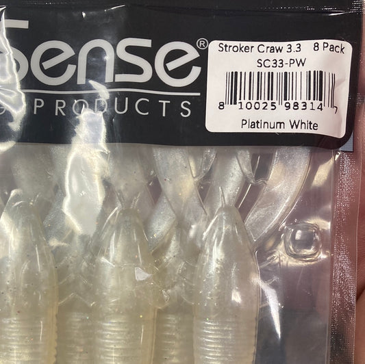 6th Sense Stroker Craw 3.3 Platinum White