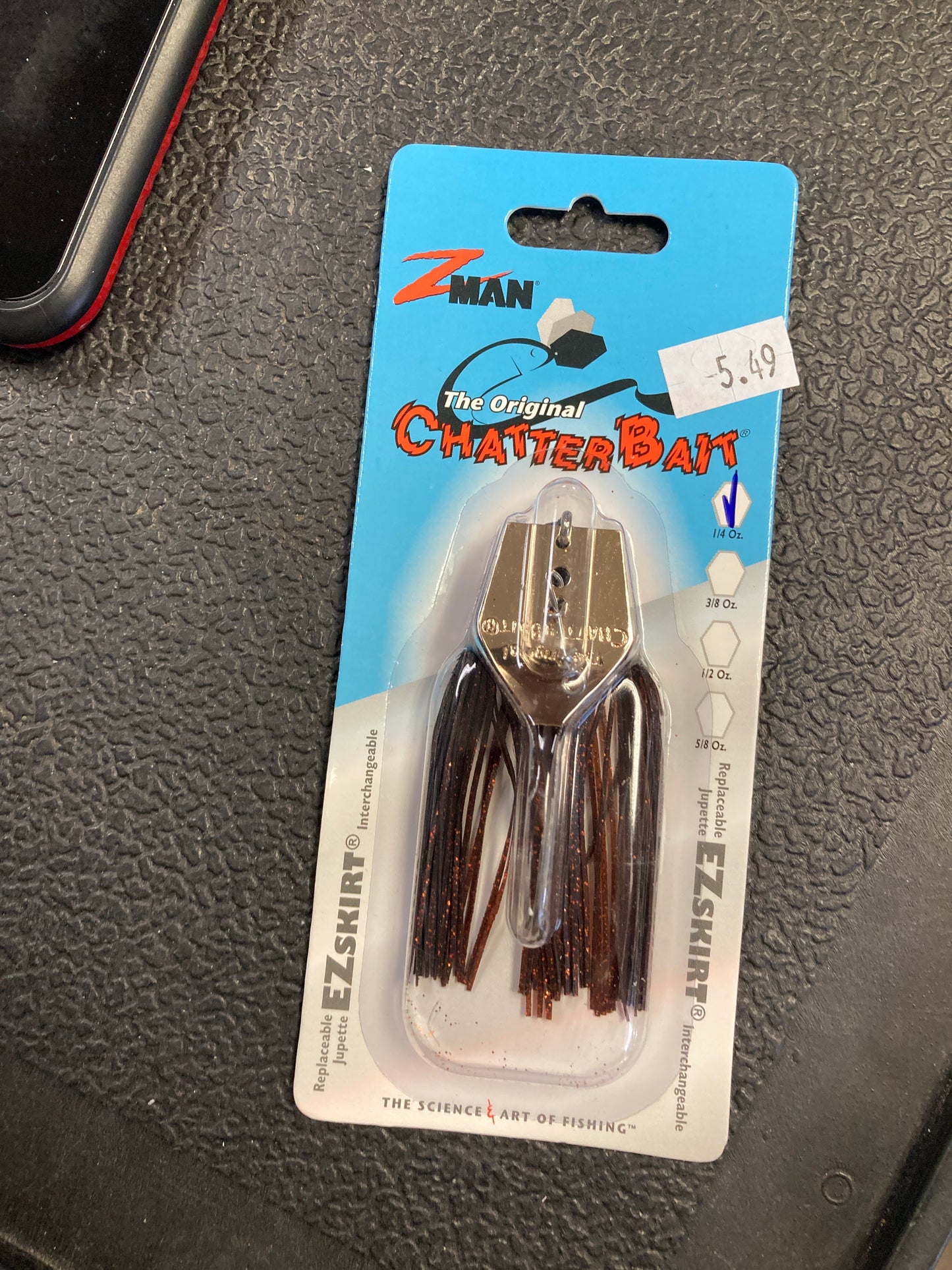 Z Man Original Chatter Bait Football Jig 1/4 oz. Brown/Black