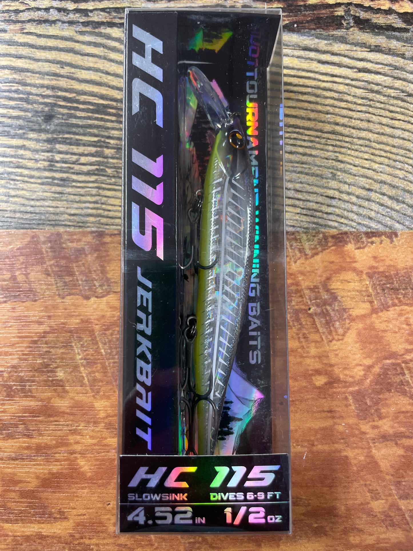 Bassmooch HC 115 Jerkbait 4.52” 1/2 oz Slowsink Elegy Bone