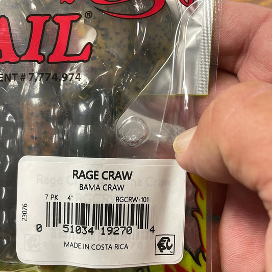 Strike King Rage Tail 4" Bama Craw