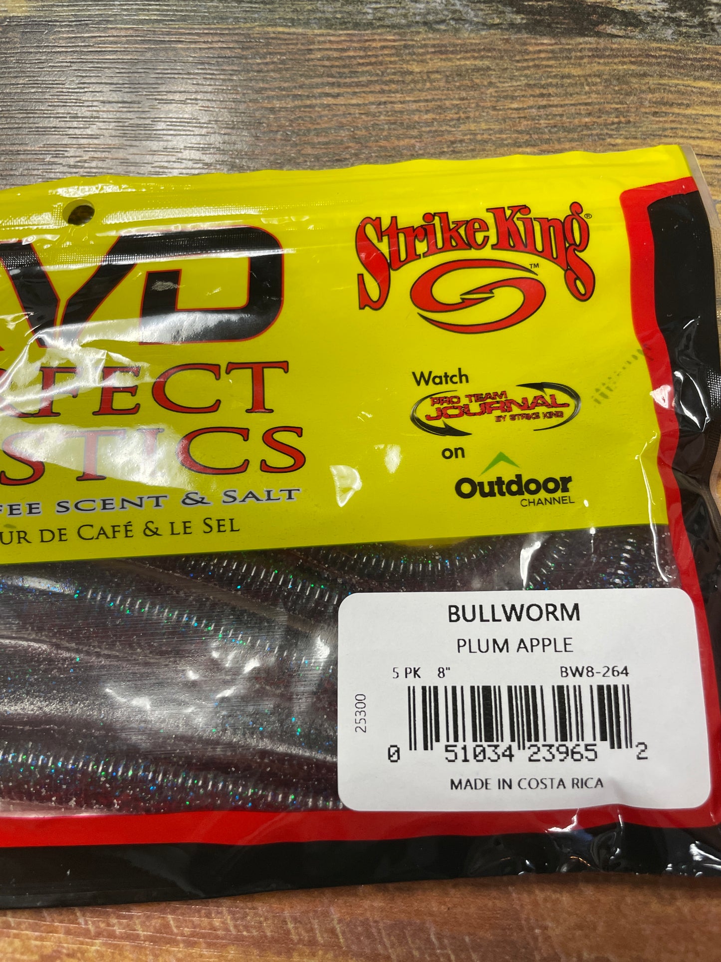 Strike King 8” Bullworm Plum Apple
