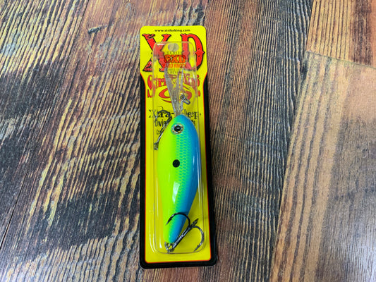 Strike King Pro Model 6XD Chartreuse Powder/Blue Back