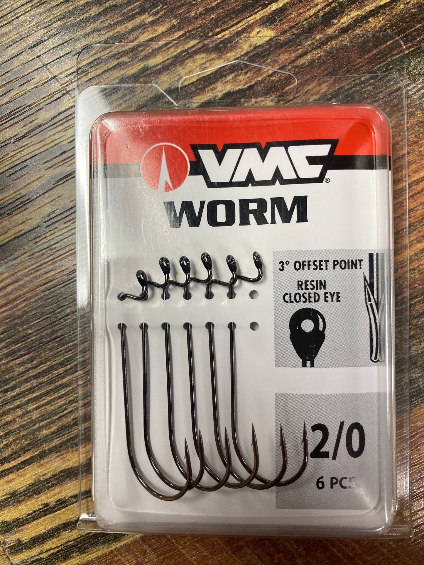 VMC Worm Hook 2/0