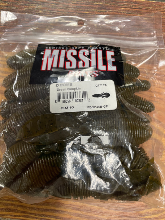 Missile D Bomb Green Pumpkin  25 pack