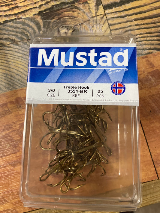 Mustad Classic Treble Hook 3/0
