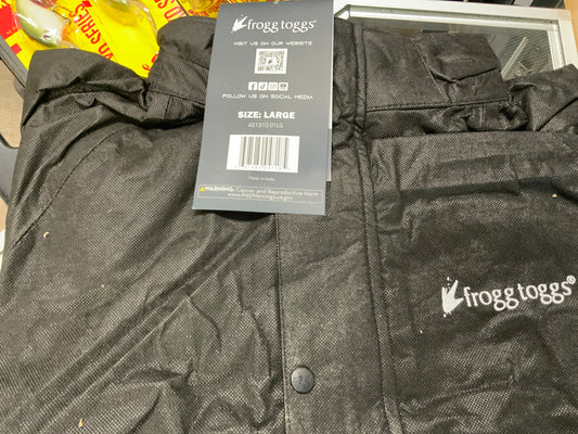 FROGG TOGG RAINSUIT LARGE BLACK