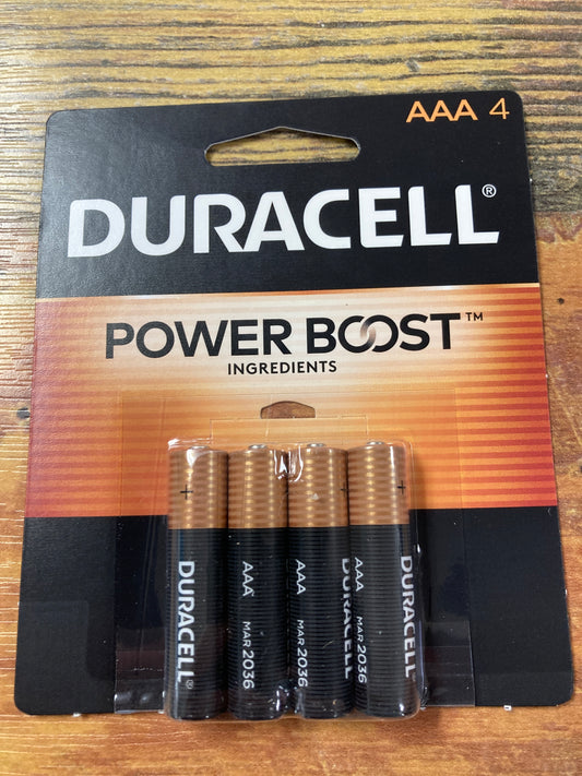Duracell AAA 4 pk