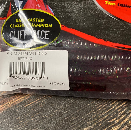 V&M Slim Wild 6.5" Red Bug