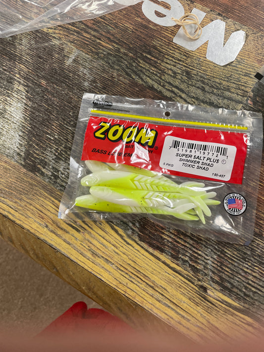 Zoom Shimmer Shad - Toxic Shad