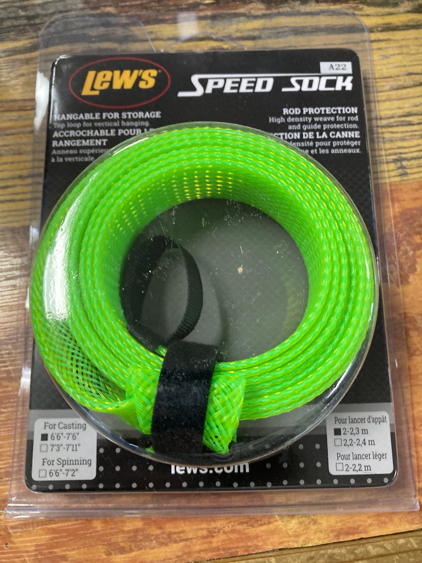 LEWS Rod Sock Green 6’ to 7’ 6”