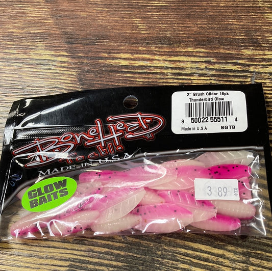 Bone Head Brush Glider 2" Thunderbird Glow