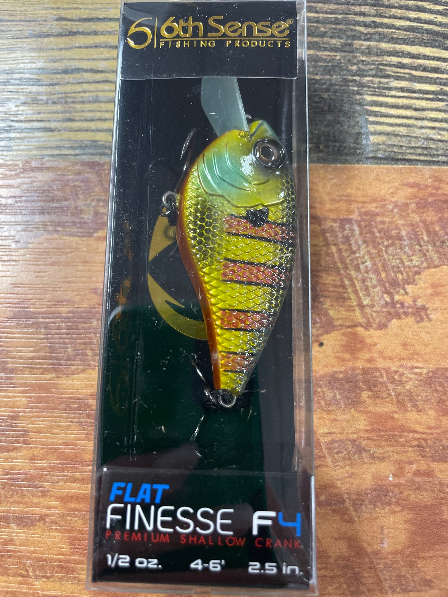 6th Sense Flat Finesse F4 1/2 oz. Bluegill Fire
