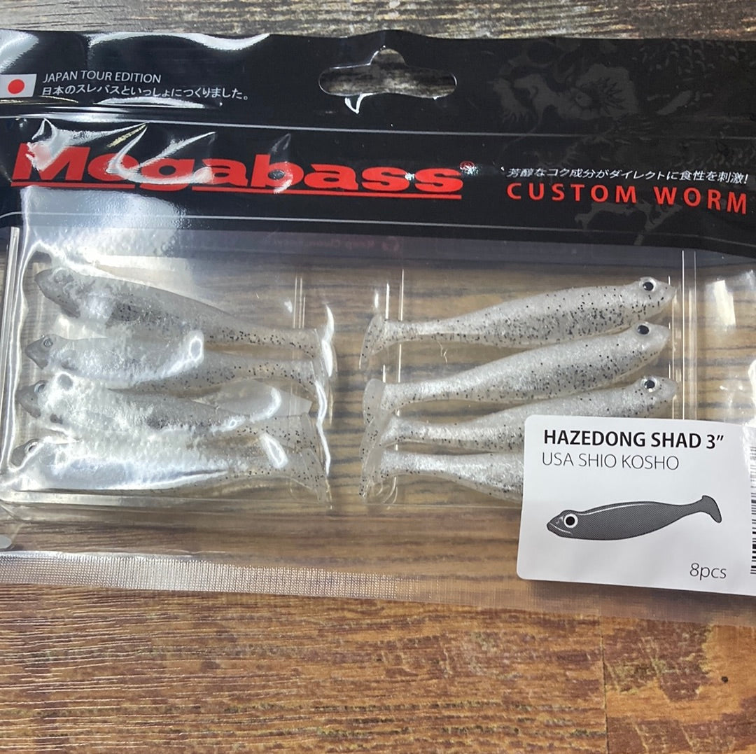Mega Bass HazeDong Shad 3” Shio Kosho