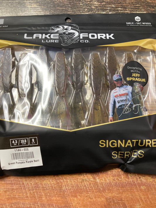 Lake Fork Lures Pro Hog Green Pumpkin Swirl
