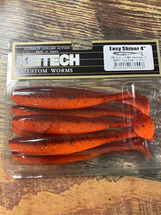 Keitech Easy Shiner 4" Fire Craw