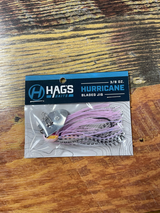 Hag’s Baits Hurricane Blade Jig 3/8 oz. Threadfin