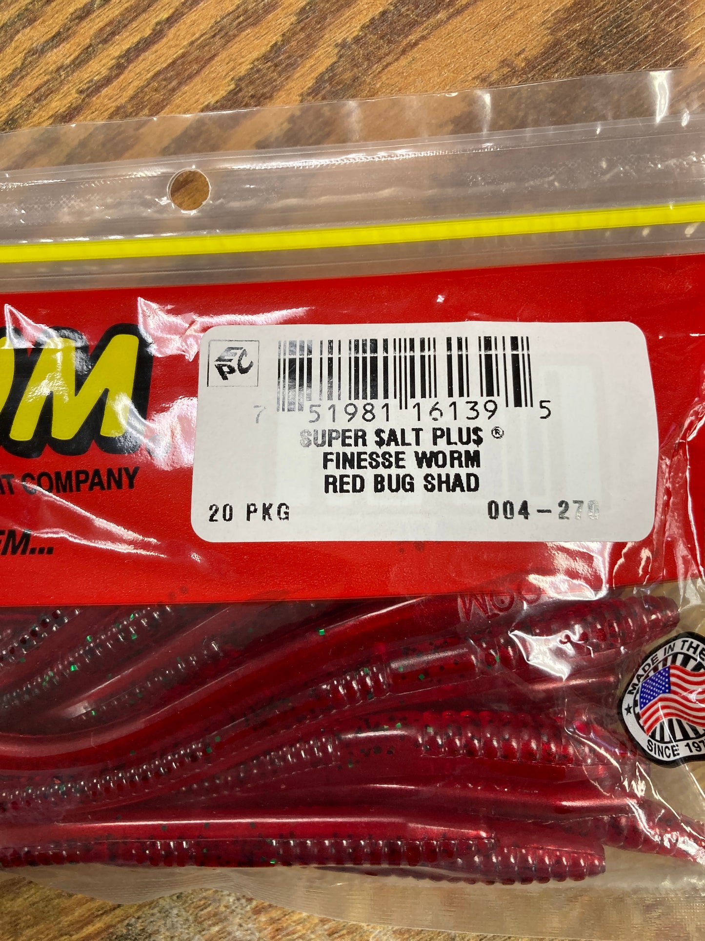Zoom Finesse 4.5" Red Bug Shad