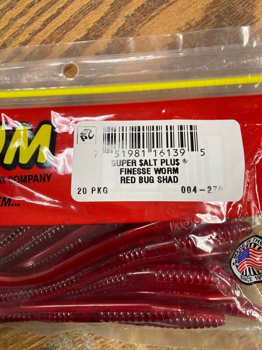 Zoom Finesse 4.5" Red Bug Shad
