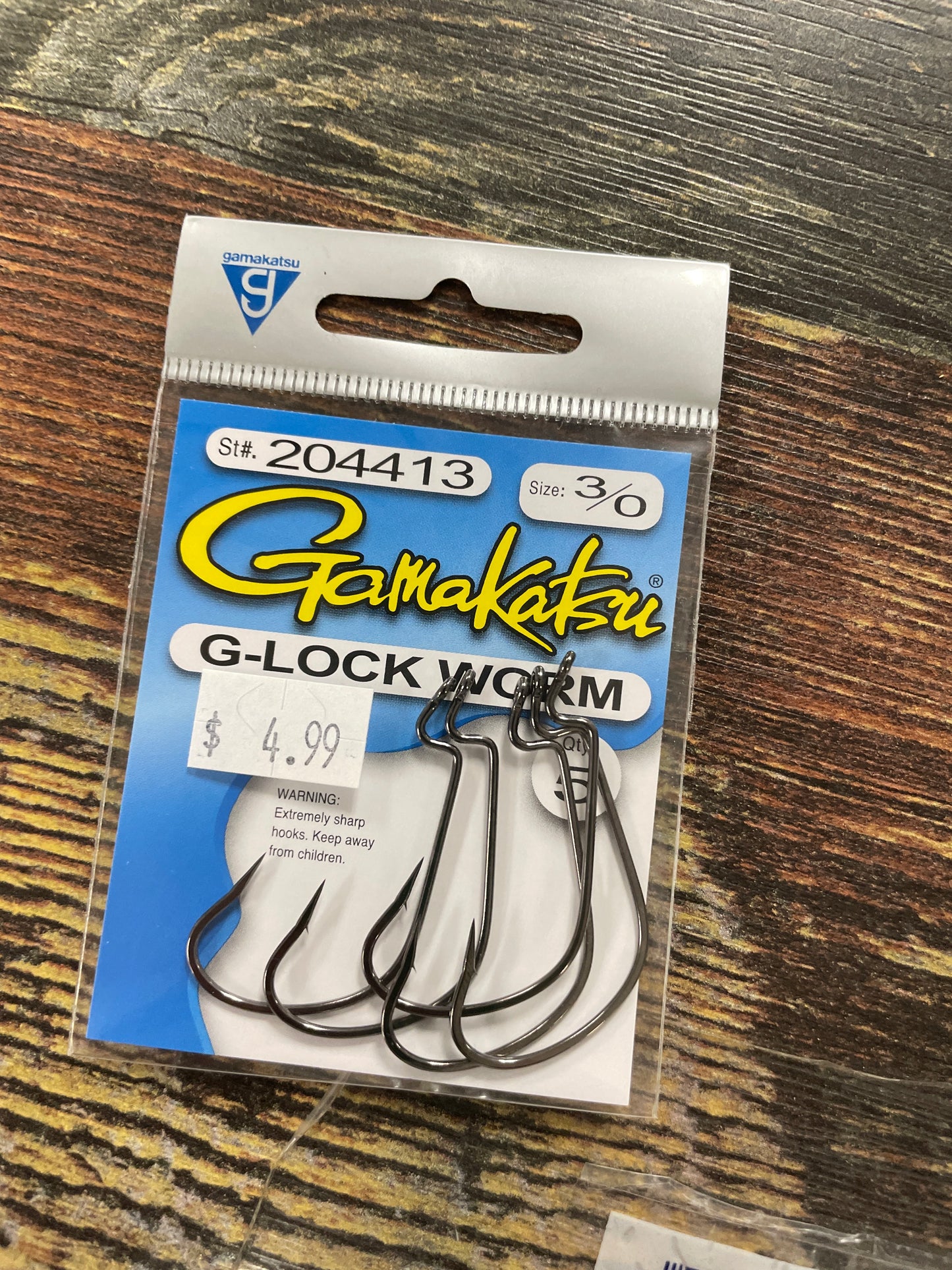 Gamakatsu G-Lock Worm Hook 3/0