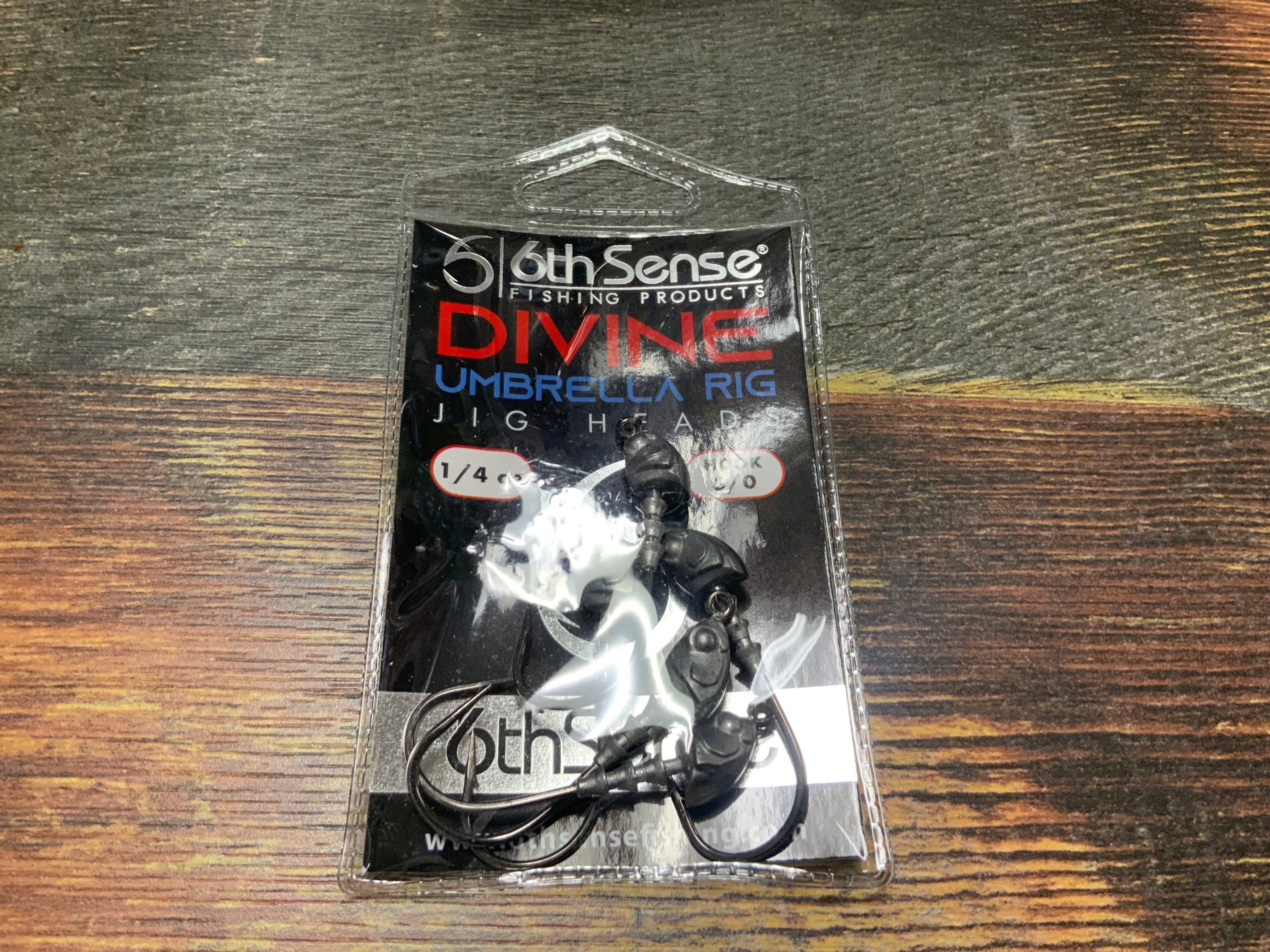 6th Sense Rigs 6th Sense Divine Umbrella Rig Jig Heads 1/4 oz. 3/0 – Lake Fork Resort