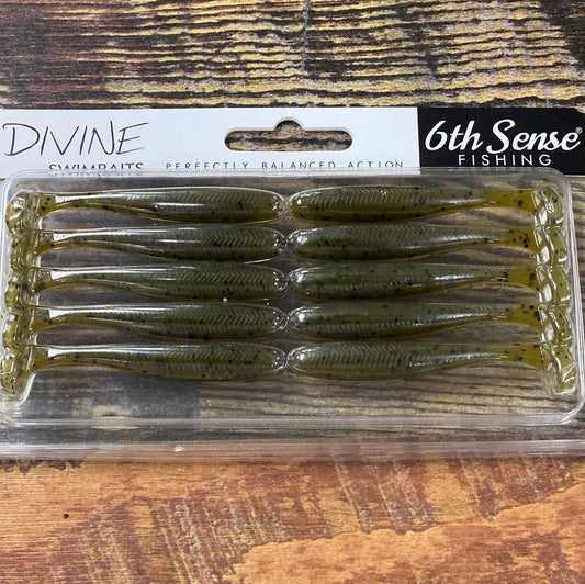 6th Sense Divine Swimbait 2.7" Green Pumpkin