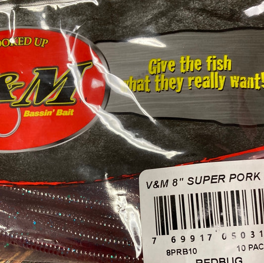 V&M Pork Pin 8" Red Bug