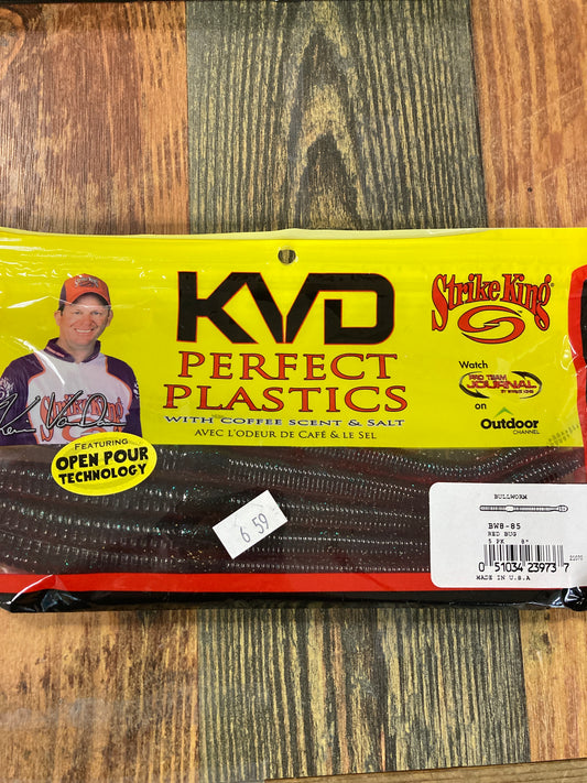Strike King KVD Bullworm 8” Red Bug