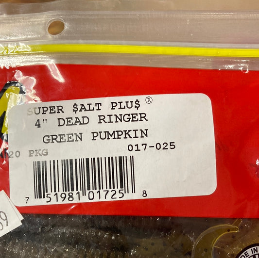 Zoom 4” Dead Ringer - Green Pumpkin