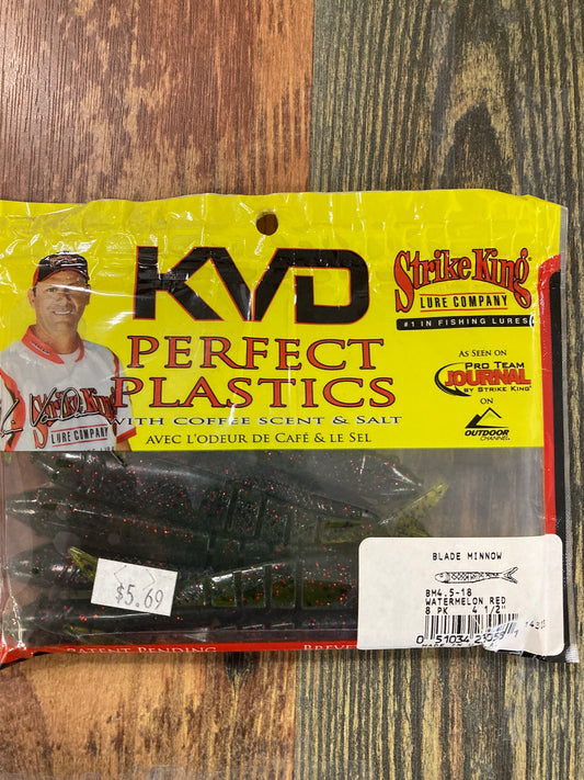 Strike King KVD Blade Minnow 4.5" Watermelon Red