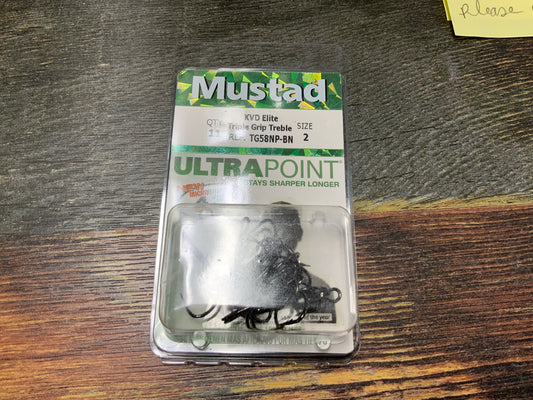 Mustad Ultra Point Triple Grip Treble Sz 2